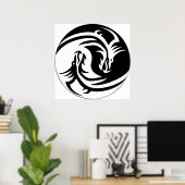 Poster Yin Yang Dragons (Bureau à domicile)