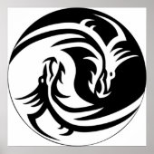 Poster Yin Yang Dragons (Devant)