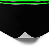 Poster Yin Yang Dragons, green and black (Coin)