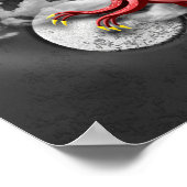 Poster Yin Yang Et Dragon (Coin)