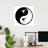 Poster Yin Yang Karate (Bureau à domicile)