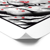 Poster Yin yang koi pêche l'affiche japonaise (Coin)