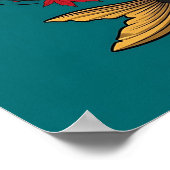 Poster Yin Yang Koi Poisson - Japonais (Coin)