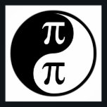 Poster Yin Yang math<br><div class="desc">Yin Yang Math. Si Math est votre passe-temps,  votre profession ou votre obsession,  montrez-le avec de grands t-shirts Math,  des tasses,  des autocollants et plus encore. Ce sont aussi de grands cadeaux pour d'autres fans de maths !</div>