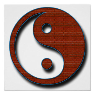 Poster Yin Yang par Shirley Taylor