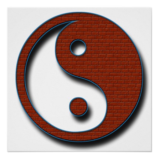 Poster Yin Yang par Shirley Taylor (Devant)