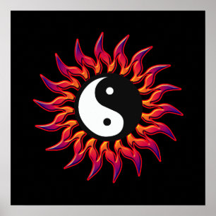 Poster Yin Yang Sun flamboyant