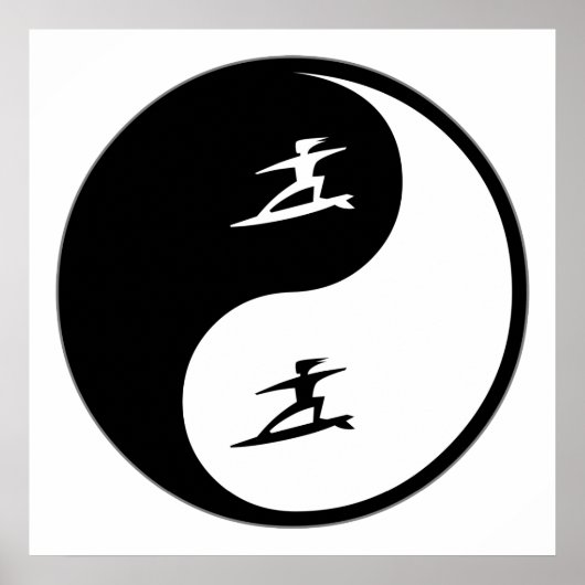 Poster Yin Yang Surf (Devant)