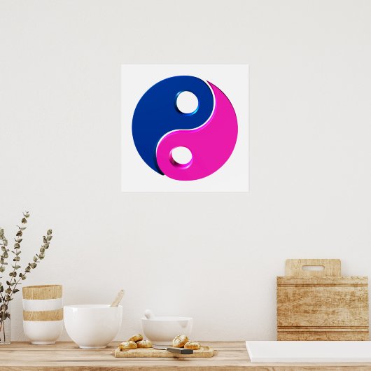 Poster Yin Yang symbol (Cuisine)
