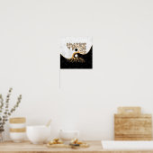 Poster Yin Yang Tree - Marbres et or (Cuisine)