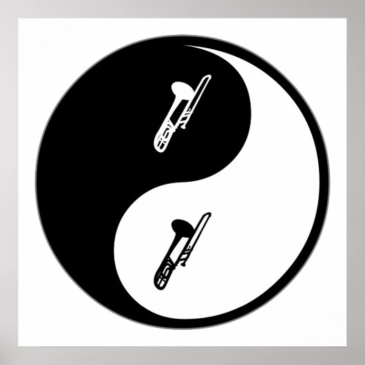 Poster Yin Yang Trombone (Devant)