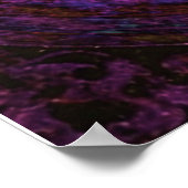 Poster Yin Yang violet avec arbre de vie (Coin)