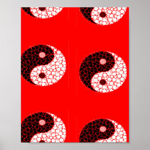 Poster Ying yang tourne en rond
