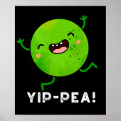 Poster Yip-pea Happy Pea Pun Dark BG (Devant)