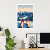 Poster Ylläs Norvège Ski Art 1 (Bureau à domicile)