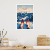 Poster Ylläs Norvège Ski Art 1 (Cuisine)