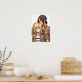 Poster Ymir Christa Shingeki et Kyojin attaquent Titan (Cuisine)