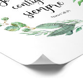 Poster Yo estoy contigo siempre - verset de la bible espa (Coin)