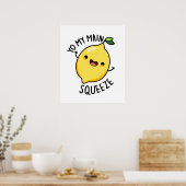 Poster Yo Ma Squeeze Principale Funny Pun citron (Cuisine)