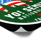 Poster Yo Semite National Park Funny American Flag Thigh (Coin)