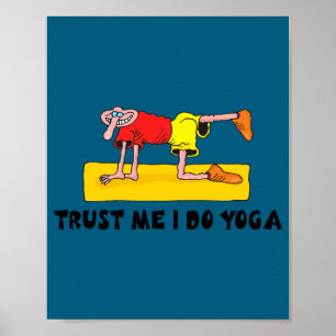 Poster Yoga amusant