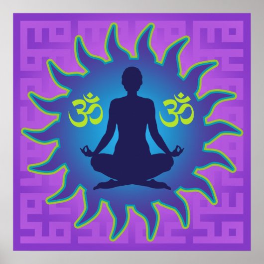 Poster Yoga Aum (Devant)