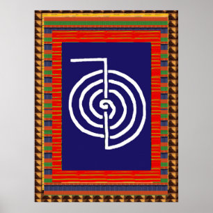 Poster Yoga d'ART curatif de symbole de REIKI :  le