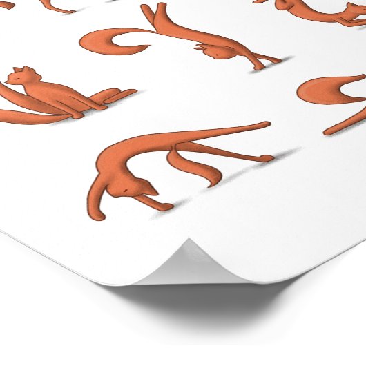 Poster Yoga de chat (Coin)