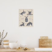 Poster Yoga de lapin (Cuisine)