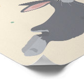 Poster Yoga de lapin (Coin)