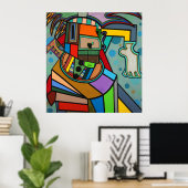 Poster "Yoga" de Ruchell Alexander (Bureau à domicile)