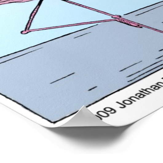 Poster yoga flamingo (Coin)