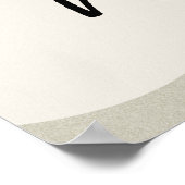 Poster Yoga guerrier pose silhouette méditation flux or (Coin)