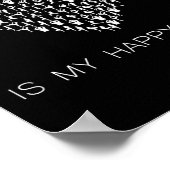 Poster Yoga Is My Happy Place Insrational Motivational  (Coin)