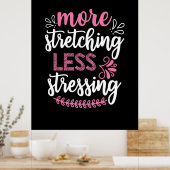 Poster Yoga lover | More Stretching (Cuisine)