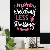 Poster Yoga lover | More Stretching (Bureau à domicile)