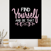 Poster Yoga Lover | Trouvez-Vous Et Soyez-Le (Cuisine)