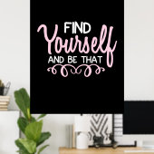 Poster Yoga Lover | Trouvez-Vous Et Soyez-Le (Bureau à domicile)