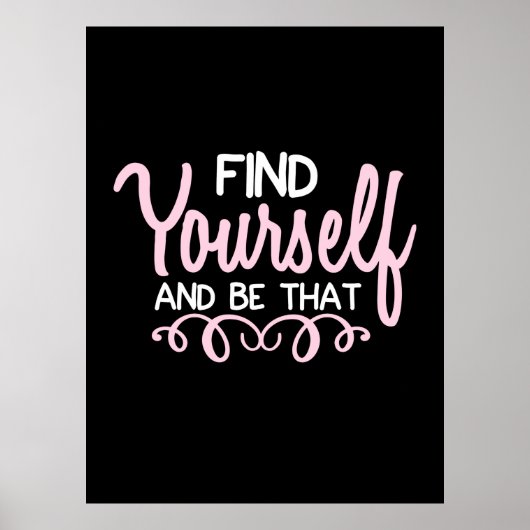 Poster Yoga Lover | Trouvez-Vous Et Soyez-Le (Devant)