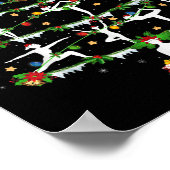 Poster Yoga Lover Xmas Lighting Yoga Christmas Tree  (Coin)