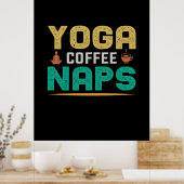 Poster Yoga Lover | Yoga Café Naps (Cuisine)