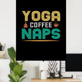Poster Yoga Lover | Yoga Café Naps (Bureau à domicile)