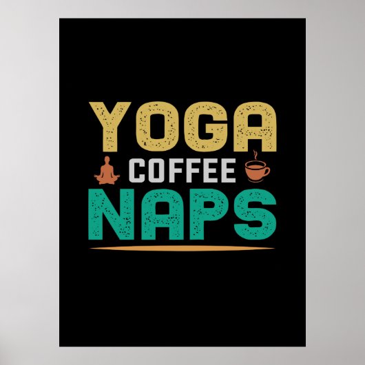 Poster Yoga Lover | Yoga Café Naps (Devant)