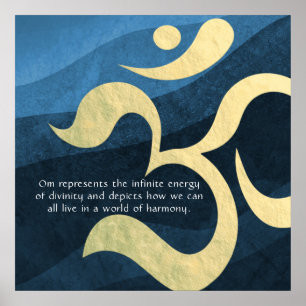 Poster Yoga Meditation Instructor Life Coach OM Quotes Po