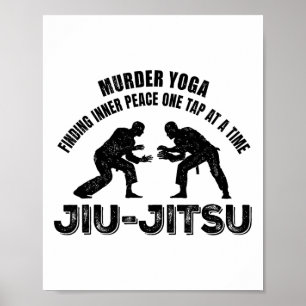 Poster Yoga Meurtrier Jiu-jitsu Paix Intérieure Grappling