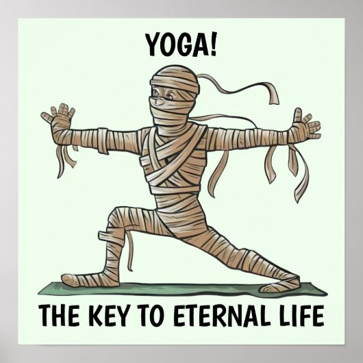 Poster Yoga Mummy (Devant)