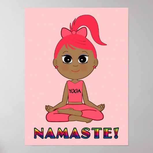 Poster Yoga Namaste (Devant)