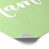 Poster Yoga Namaste Fleur de Lotus Blanc (Coin)