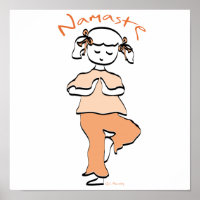 Yoga Namaste Jeune fille