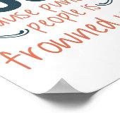 Poster Yoga Parce que frapper les gens est mal vu (Coin)